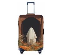 Ghost in the Flower Garden Housse de protection élastique pour valise, anti-poussière et résistante aux rayures 55,9 à 61 cm
