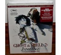 GHOST IN THE SHELL 2 INNOCENCE BLU-RAY + DVD + DVD EXTRAS + LIVRE NEUF ANIMATION