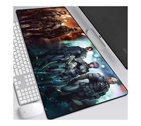 Ghost in The Shell Anime Extended XXL Mousepad,Speed Gaming Mouse Mat,800x300mm Large Anime Mousepad with Non-Slip Rubber Base,3mm Stitched Edges,for Computer PC,D