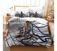 Ghost In The Shell Ensemble De Housse De Couette Imprim¿¿ D Avec Taie D'oreiller ¿¿ Fermeture ¿¿ Glissi¿¿Re Ensemble De Literie En Microfibre Douce Pour E
