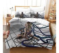 Ghost In The Shell Housse De Couette Imprim¿¿E D Parure De Lit Pi¿¿Ces Avec Taies D'oreiller Zipp¿¿Es - Housse De Couette Confortable En Polycoton Super