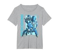 Ghost in The Shell Stand Alone Complex Tachikoma Poster T-Shirt, Femme Grandes Tailles, Gris Chiné, 3X