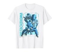 Ghost in The Shell Stand Alone Complex Tachikoma Poster T-Shirt, Homme, Blanc, L