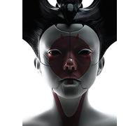 Ghost In The Shell WDC100041 Toile Imprimée, Multicolore, 60 x 80 cm