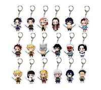 Ghost Killing Porte-clés Kimetsus Acrylique Porte-clés Kamado Tanjirou,Tokitou Muichirou,Kanroji Mitsuri Accessoires De Clés Acrylique Porte-clés Sac À Dos Décoration Pendentif 18pcs