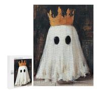 Ghost King Halloween Art Print Puzzle 1000 Pièces Educa Jouet en Bois Cadeau Unique Décoration Intérieure Jeu Éducatif Challenge Toy Adultes Et Enfants À Partir De 14 Ans 500 PCS