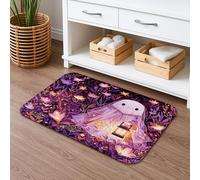 Ghost Lantern Tapis de bain à séchage rapide, absorbant, antidérapant et lavable en flanelle pour salle de bain, toilettes, toilettes, décoration 50,8 x 81,3 cm