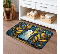 Ghost Lantern Tapis de bain à séchage rapide, absorbant, antidérapant, lavable en flanelle, pour décoration de salle de bain, 50,8 x 81,3 cm