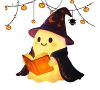 Ghost Light - Décoration d'Halloween Ghost | Veilleuse effrayante | Décorations d'éclairage LED | Conception de livre de lecture effrayante pour enfants en vacances châle chambre maison