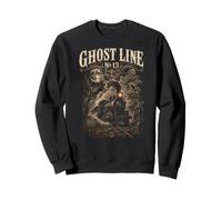 Ghost Line No 13 Train à Vapeur Conception d'horreur Sweatshirt