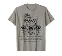Ghost Lovers Funny Squelette Couple Dark Humour T-Shirt