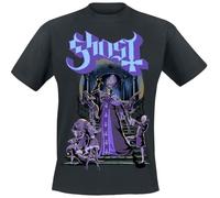 Ghost Masquerade Homme T-Shirt Manches Courtes Noir 100% Coton Regular/Coupe Standard