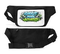Ghost Mode Activated Graffiti Art Sac banane unisexe Noir