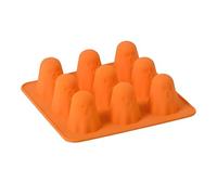 Ghost Mold, Halloween Chocolate, Silicone Easy to Mold, Non Stick Tray with Fun Shaped Baking Pudding Heat Resistant for Making Iced Cube and Holiday Party Treats Easy Release 6.81x6.81x1.97 in