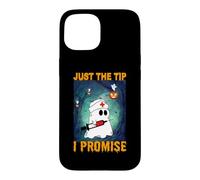 Ghost Nurse Funny Halloween Costume Just The Tip I Promise Coque pour iPhone 15