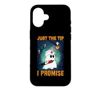 Ghost Nurse Funny Halloween Costume Just The Tip I Promise Coque pour iPhone 16