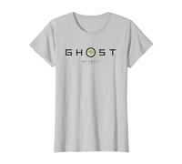 Ghost of Yotei Black and Yellow Minimalistic Logo T-Shirt, Femme, Argent, L