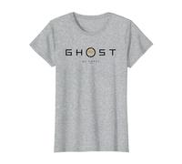 Ghost of Yotei Black and Yellow Minimalistic Logo T-Shirt, Femme, Gris Chiné, XXL
