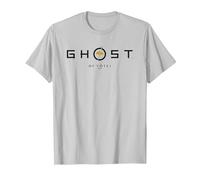 Ghost of Yotei Black and Yellow Minimalistic Logo T-Shirt, Homme, Argent, M