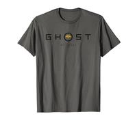 Ghost of Yotei Black and Yellow Minimalistic Logo T-Shirt, Homme, Asphalte, XXL