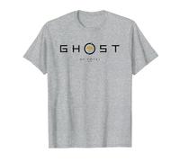 Ghost of Yotei Black and Yellow Minimalistic Logo T-Shirt, Homme, Gris Chiné, XL