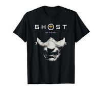 Ghost of Yotei Samurai Mask with Logo Video Game T-Shirt
