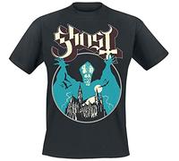Ghost Opus Homme T-Shirt Manches Courtes Noir 100% Coton Regular/Coupe Standard