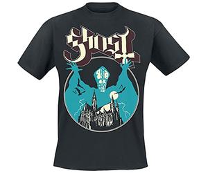 Ghost Opus Homme T-Shirt Manches Courtes Noir XL 100% Coton Regular/Coupe Standard