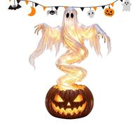 Ghost Outdoor Decor Light Up Swirling - Ghost Porch Pathway Prop Halloween