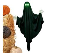 Ghost Outdoor Decorations - Halloween Garden Decor with Glowing Eyes
