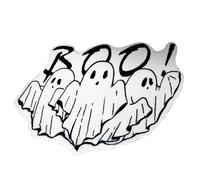 Ghost Paillasson doux, antidérapant, absorbant et lavable en imitation cachemire | 40 x 60 cm - Tapis de salle de bain gothique effrayant pour cuisine, salle de bain, chambre à coucher