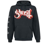 Ghost Papa Ring Homme Sweat-Shirt à Capuche Noir 50% Coton, 50% Polyester Regular/Coupe Standard