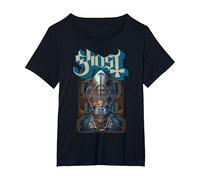 Ghost Phantomime Big Face T-Shirt, Femme Grandes Tailles, Noir, 3X