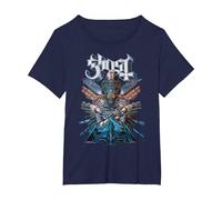 Ghost Phantomime T-Shirt, Femme Grandes Tailles, Bleu Marine, 3X