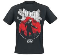 Ghost Rats Admat Homme T-Shirt Manches Courtes Noir L 100% Coton Regular/Coupe Standard