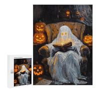 Ghost Reading Book Halloween-1 Puzzle 1000 Pièces Educa Jouet en Bois Cadeau Unique Décoration Intérieure Jeu Éducatif Challenge Toy Adultes Et Enfants À Partir De 14 Ans 500 PCS