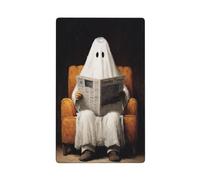 Ghost Reading The Newspaper in Armchair Single Toggle Blank Wall Plate Light Switch Cover Decorative 1 Gang for Kitchen Room Bathroom Size 11.4x7cm