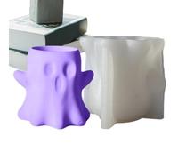 Ghost Resin Molds, Halloween Candle Mold, Reusable Silicone Build, Spooky Home Decor Projects, Ghost Shape Design, Wax Soap Plaster Mold for Crafts, 3.35x3.35x3.15 inches
