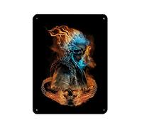 Ghost Rider Johnny Blaze Nicolas Cage Movie Classics 20 Plaque en métal vintage pour pub, club, café, bar, décoration murale rétro 30 × 40 cm