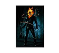Ghost Rider Johnny Blaze Nicolas Cage Movie Classics 9 Toile Poster Décoration murale pour salon, chambre à coucher Sans cadre 30 × 45 cm