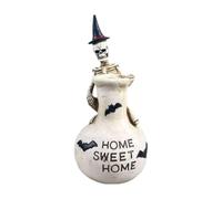 Ghost Skull Vase Halloween Decoration - Gothic Resin Flower Holder | Spooky