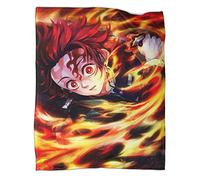 Ghost Slayer Couverture Chaude Et Douce pour Bébé - Couverture pour Climatiseur, Couverture en Microfibres Respirante pour Le Camping 40x50inch(100x130cm)
