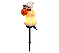 Ghost Stake Lights, Solar Halloween Lights, 18.11×3.74×3.74 inches Waterproof Design, Realistic Spooky Lighting for Outdoor Indoor Party Garden Pathway Porch House Patio Lawn Yard