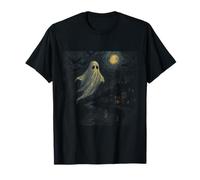 Ghost Starry Night - Drôle Effrayant Van Gogh Halloween T-Shirt