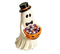Ghost Statue Weatherproof Resin - Sculpture with Candy Bowl Ghost Home