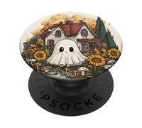 Ghost Sunflowers Cottage Cottage Farmcore PopSockets PopGrip Interchangeable