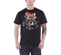 Ghost - T-Shirt # L Black Unisex # Road to Rome [Import]