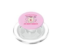 Ghost Tenant Un Ruban Rose pour la Sensibilisation au Cancer du Sein Groovy PopSockets PopGrip pour MagSafe