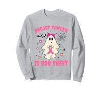 Ghost Tenant Un Ruban Rose pour la Sensibilisation au Cancer du Sein Groovy Sweatshirt