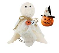 Ghost Tree Topper - Décoration Festive de Cime d'arbre Fantôme - Ornements Effrayants Miniatures Design Étoile de Sapin pour Décorations Halloween Fêtes de Noël Fournitures Fête Décor